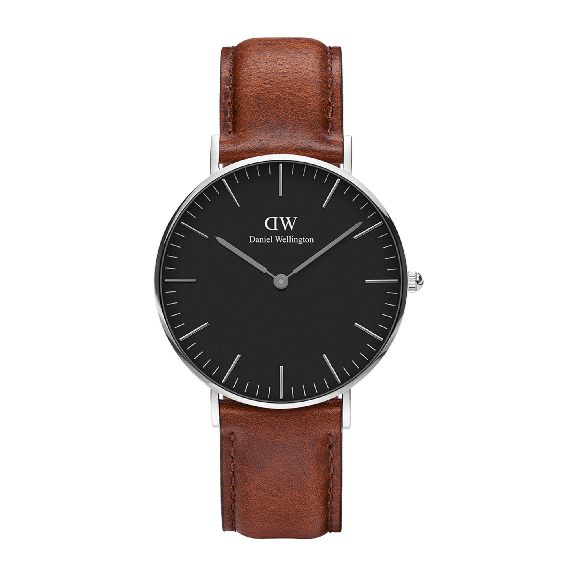 Classic Leather Strap Watch