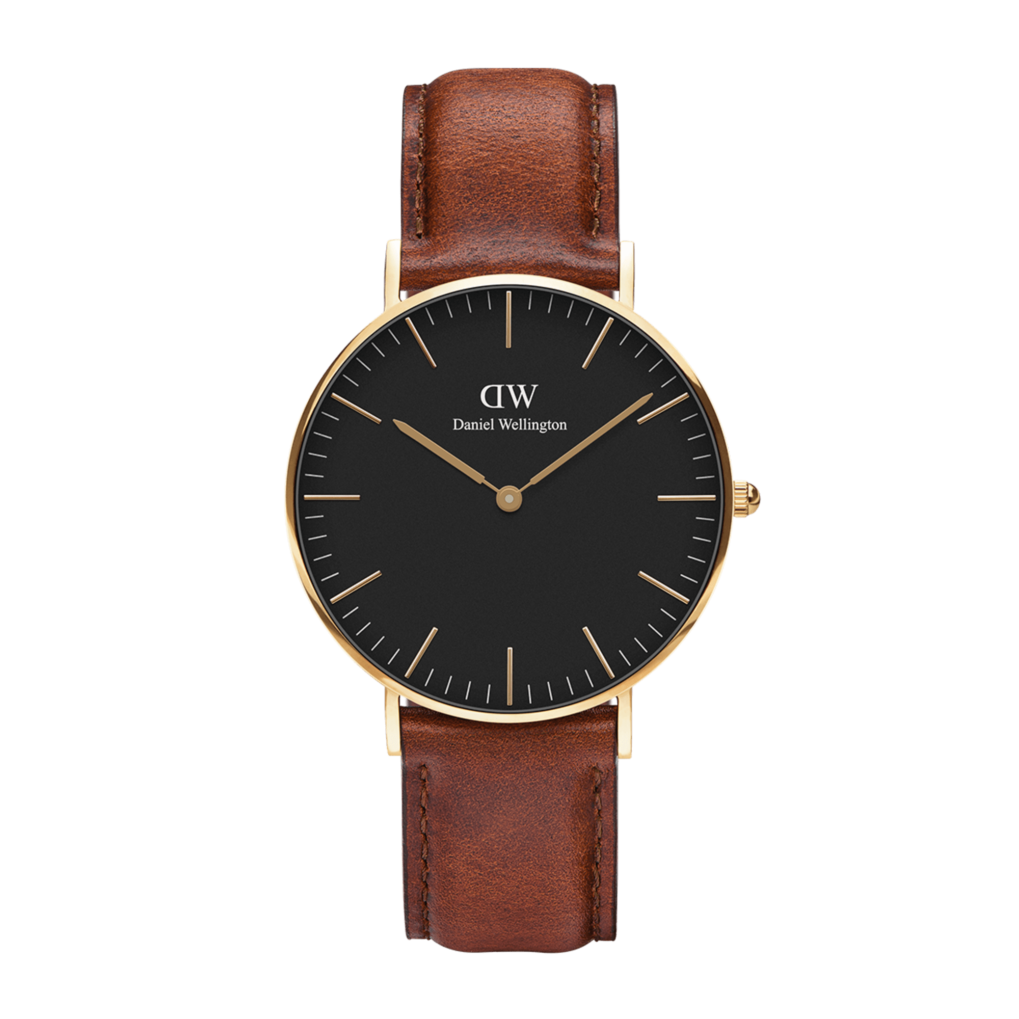 Classic Leather Strap Watch