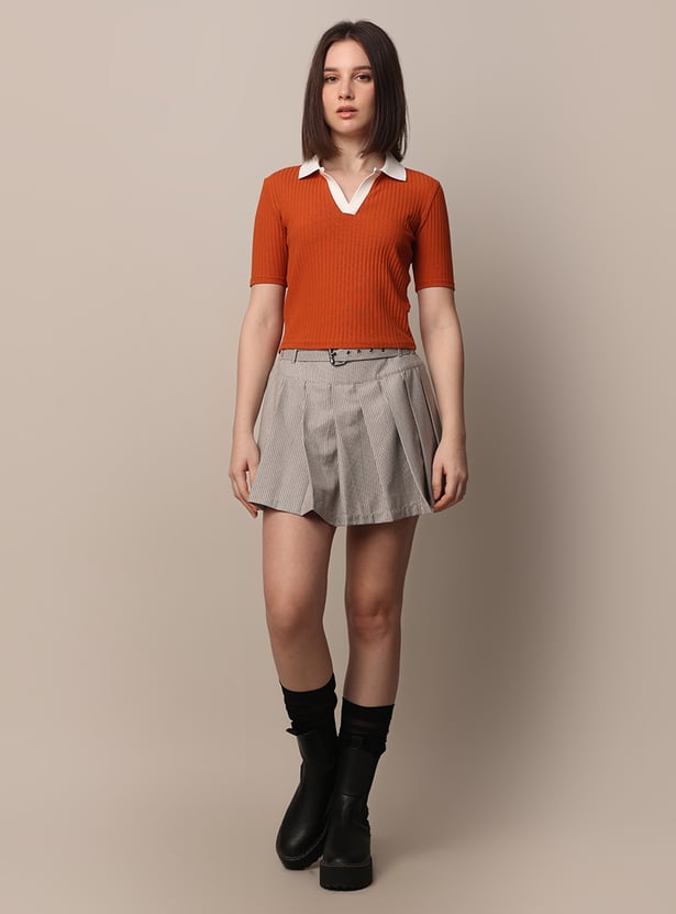 Ribbed Knit Crop Top