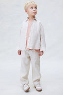 Linen Blend Button-Up Shirt