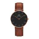 Classic Leather Strap Watch