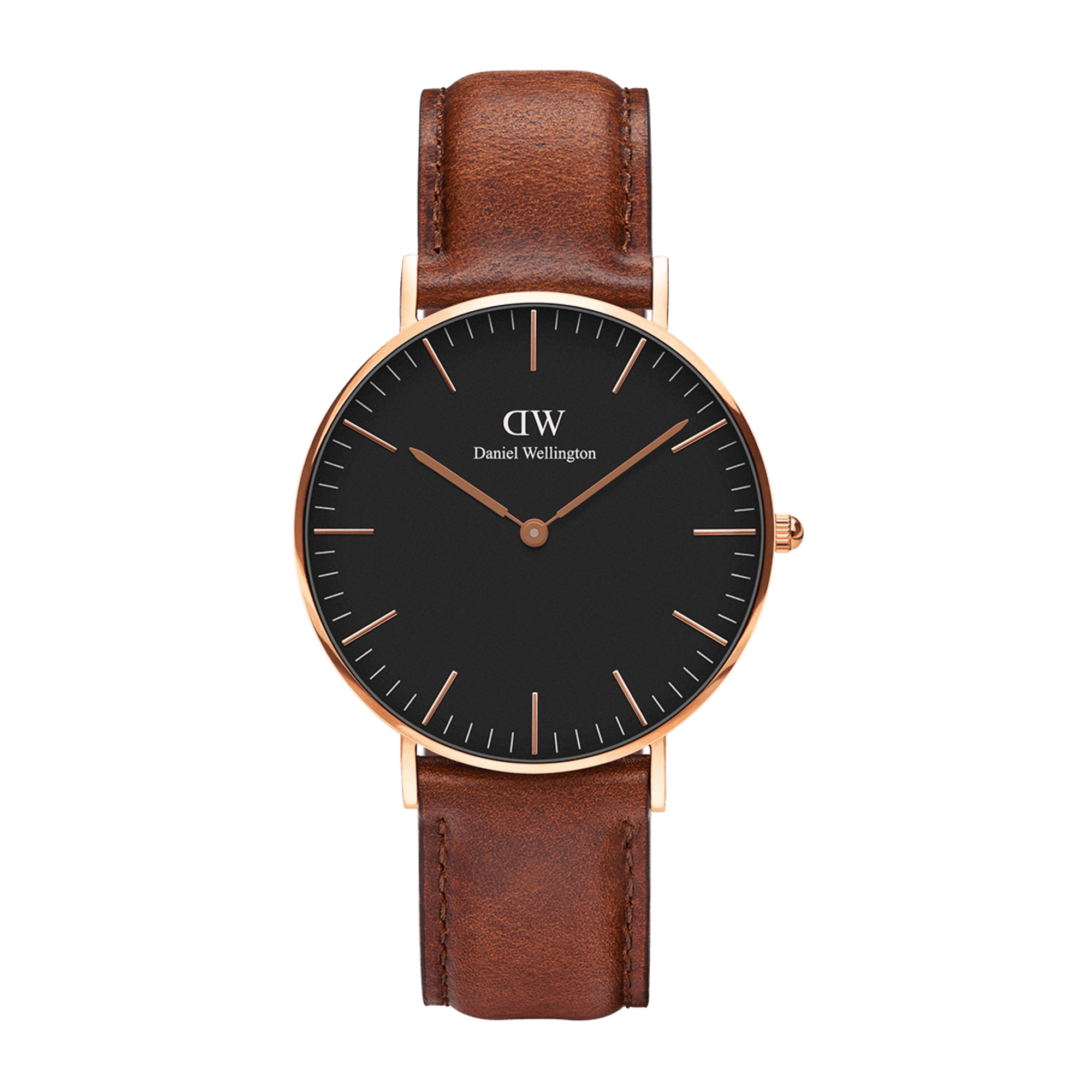 Classic Leather Strap Watch